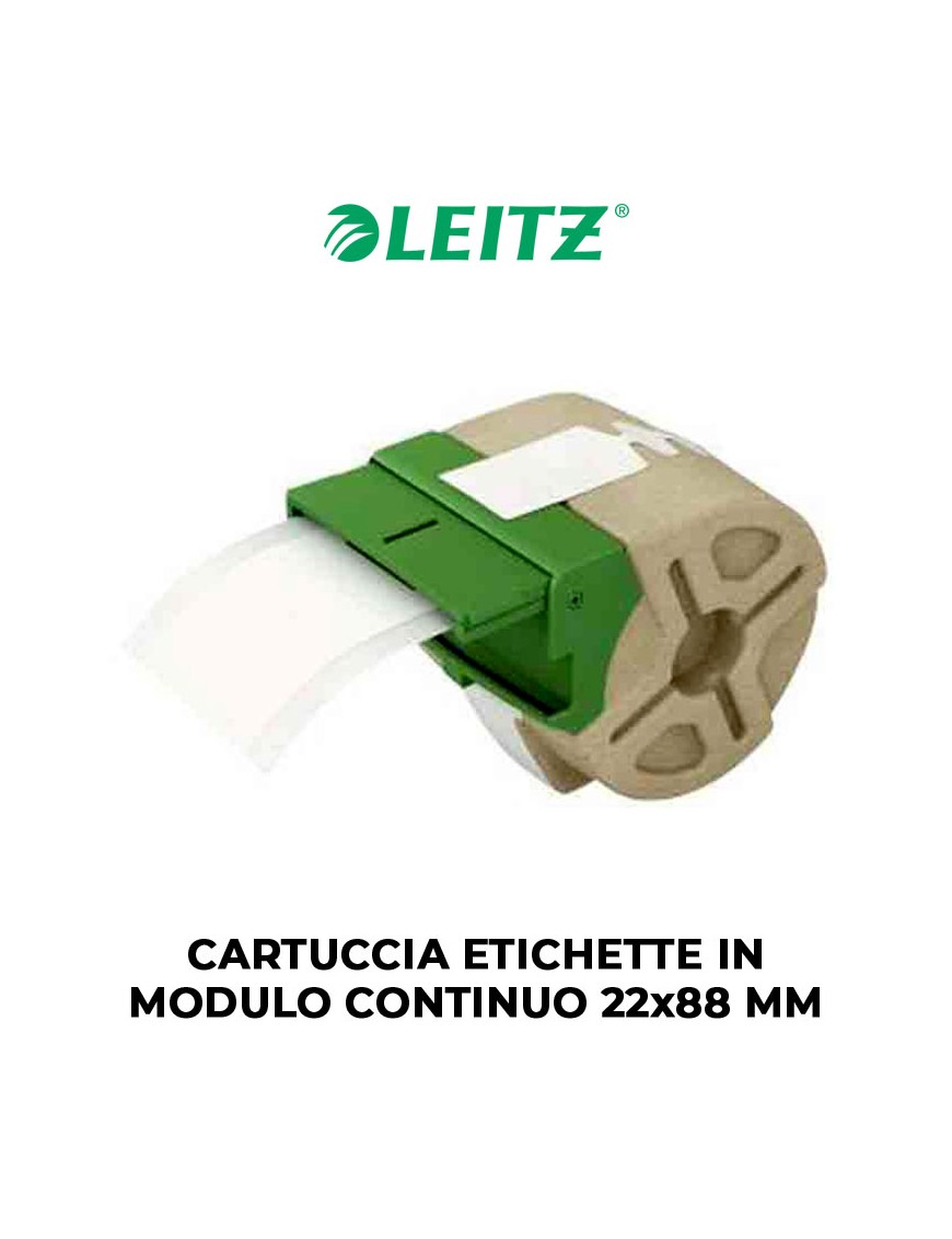CARTUCCIA ETICHETTE LEITZ IN MODULO CONTINUO 22x88 MM ART.70030001