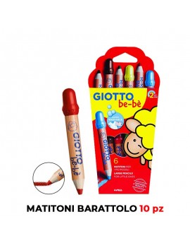 GIOTTO BE-BE BARATTOLO 10 MATITONI ART.479400
