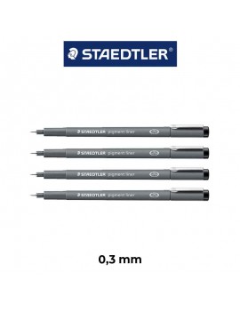 MARCATORE STAEDTLER PIGMENT LINER NERO mm.0,3 ART.30803-9