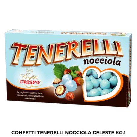 CONFETTI TENERELLI NOCCIOLA CELESTE KG.1 ART.010137001