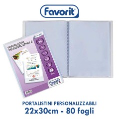 PORTALISTINO FAVORIT 22X30 80 FOGLI PERSONALIZZABILE ART.100460331