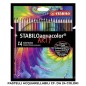PASTELLI ACQUARELLABILI STABILO ARTY AQUACOLOR CF. DA 24 COLORI