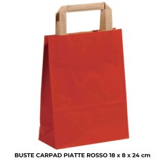 BUSTE CARPAD PIATTE  ROSSO 18X8X24 CM ART.SA01A0119ROSSOP