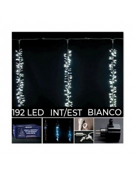 TENDA 192 LED BIANCHI A GRAPPOLI cm.50 4,5 metri  ART.03080419