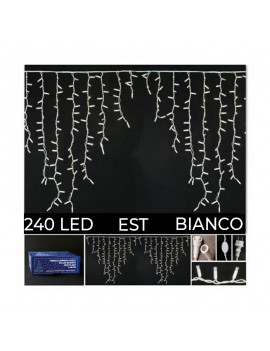 TENDA 240 LED BIANCHI ICICLE mt.2 C/FLASH ART.03080441