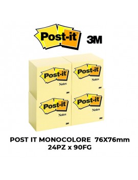 BLOCCO POST-IT ADESIVO 24x90FG 76X76MM MONOCOLORE ART.654-SSCY
