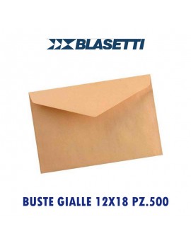 BUSTE BLASETTI GIALLE  cm.12X18 PZ.500 ART.0171