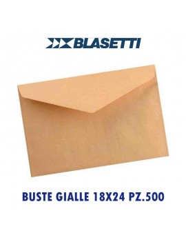 BUSTE BLASETTI GIALLE  cm.18X24 PZ.500 ART.0172