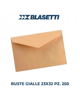 BUSTE BLASETTI GIALLE cm.23X32 PZ.250 gr.80 ART.183