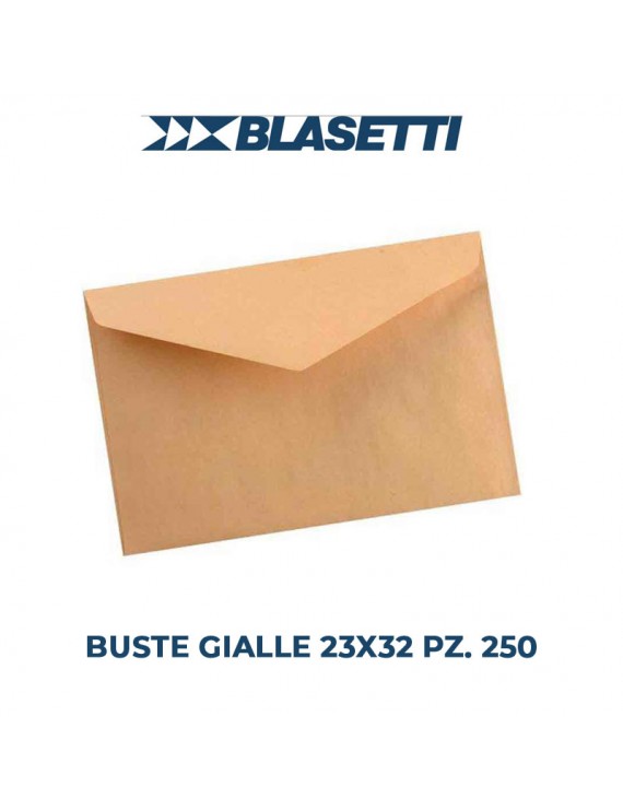 BUSTE BLASETTI GIALLE cm.23X32 PZ.250 gr.80 ART.183