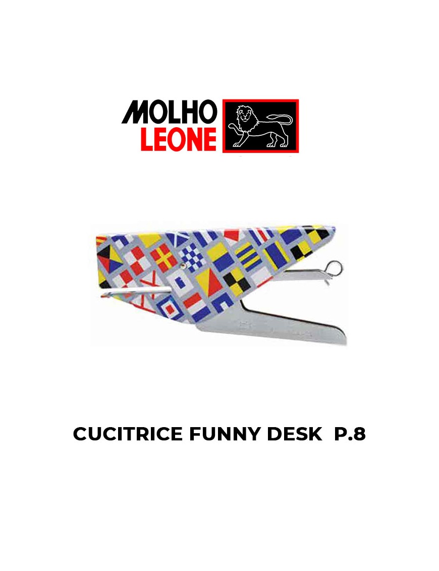 CUCITRICE A PINZA FUNNY DESK MOLHO P.8 SAILING FLAG+PUNTINE ART.64014