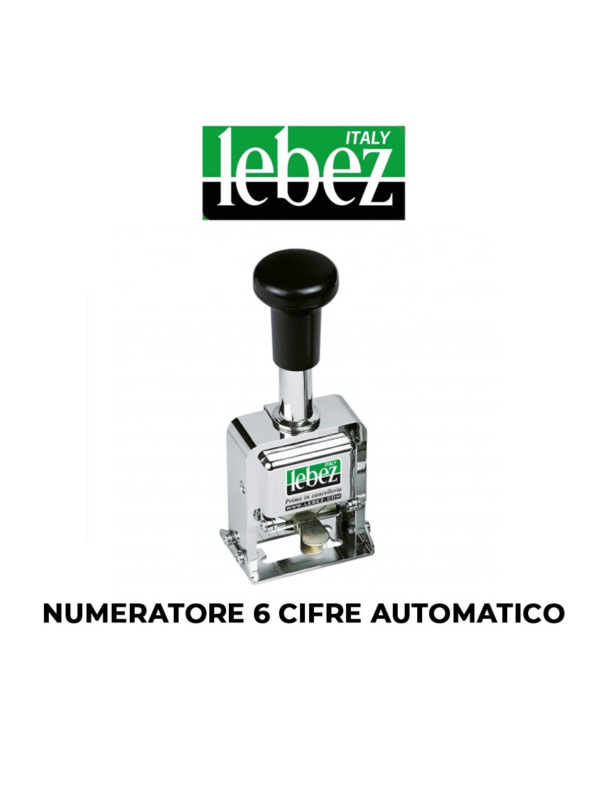 NUMERATORE 6 CIFRE AUTOMATICO LEBEZ ART.206L