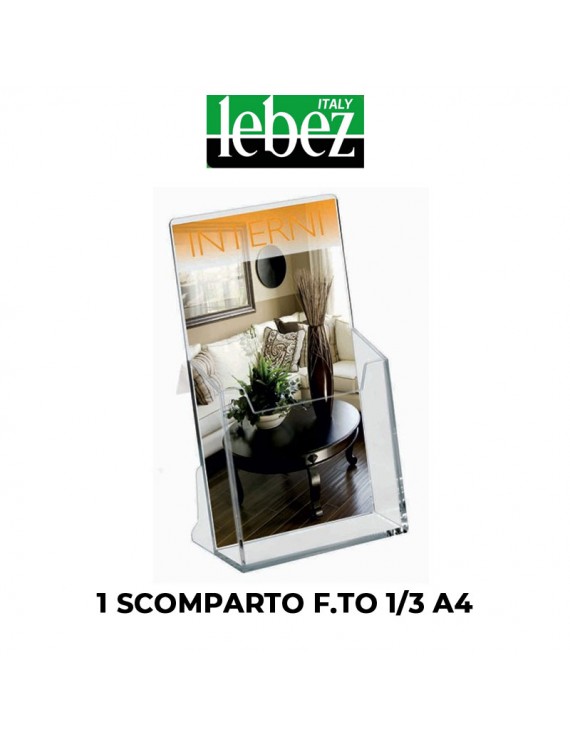 PORTADEPLIANT LEBEZ 1 SCOMPARTO F.TO 1/3  A4 ART.5252