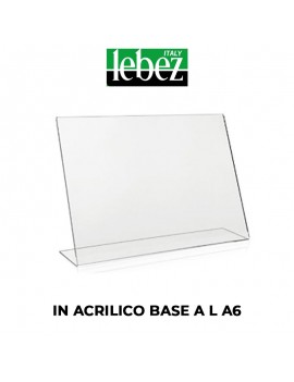 PORTADEPLIANT LEBEZ  BASE L A6 IN ACRILICO ART.80986