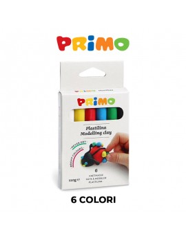 PRIMO PANETTO PLASTILINA 6 COLORI 110g ART.265CP6