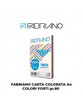 FABRIANO COPY TINTA A4 80GR FG.500 COLORI FORTI