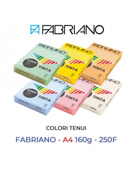 FABRIANO COPY TINTA A4 160GR FG.250 COLORI TENUI