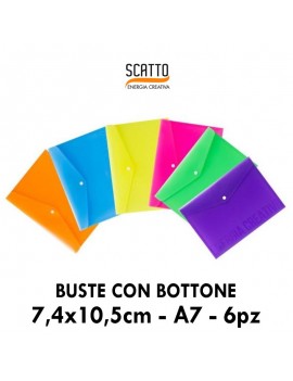 BUSTE CON BOTTONE SCATTO IN A7 VARI COLORI  ART.389