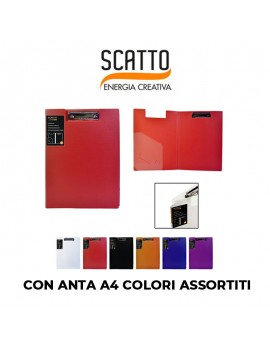 PORTABLOCCO CON ANTA SCATTO  A4 COLORI ASSORTITI ART.304-ASS.