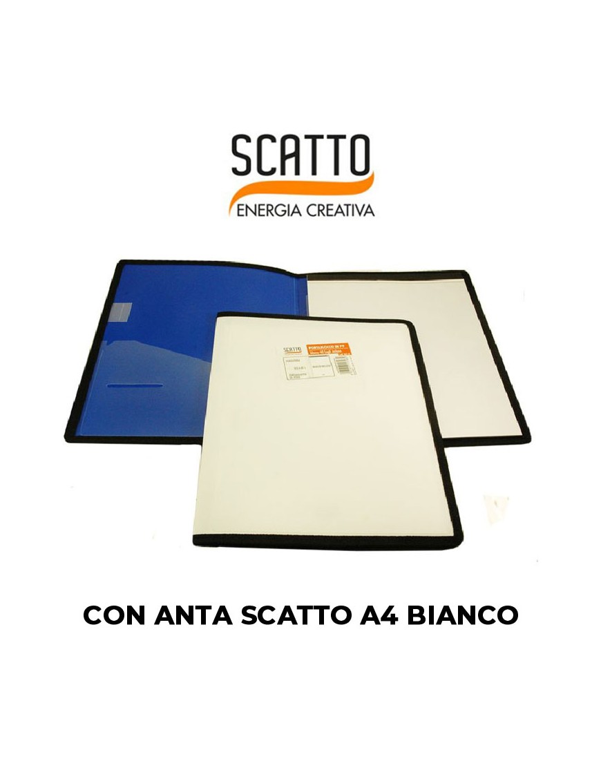 PORTABLOCCO CON ANTA SCATTO A4 BIANCO ART.360-01