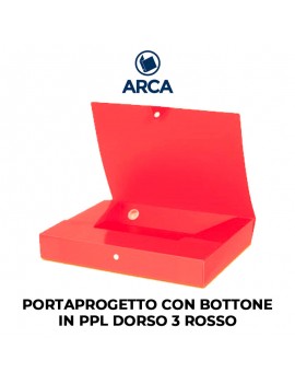 PORTAPROGETTO ARCA CON BOTTONE IN PPL DORSO 3 ROSSO ART.17554N008