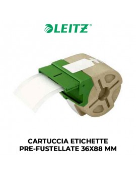 CARTUCCIA ETICHETTE LEITZ PRE-FUSTELLATE  36X88 MM ART.70120001