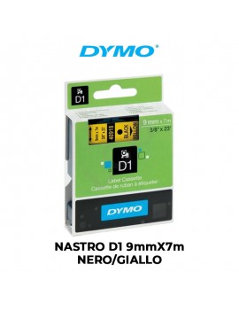 NASTRO DYMO D1 9mmX7m NERO/GIALLO ART.S0720730