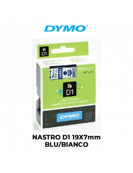 NASTRO DYMO D1 19mmX7m BLU/BIANCO ART.S0720840