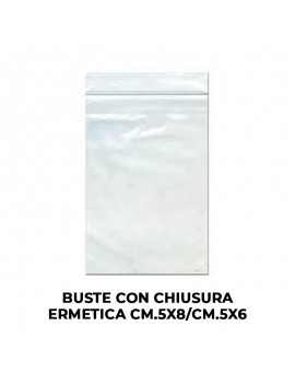 BUSTE CON CHIUSURA ERMETICA CM.5X6  PZ.100