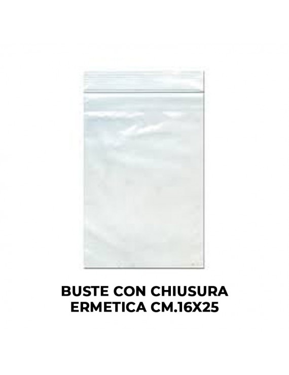 BUSTE CON CHIUSURA ERMETICA CM.17X23