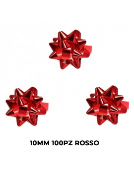 COCCARDE INAB DIAMANT IN BUSTA 10MM 100PZ ROSSO ART.4100/B72
