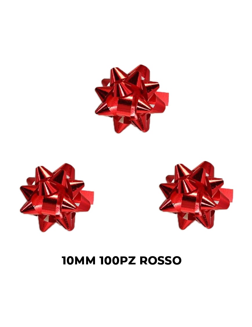 COCCARDE INAB DIAMANT IN BUSTA 10MM 100PZ ROSSO ART.4100/B72
